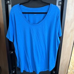 Ava & Viv Blue Scoop Neck T-shirt